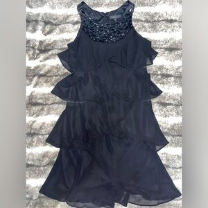 little black tiered dress